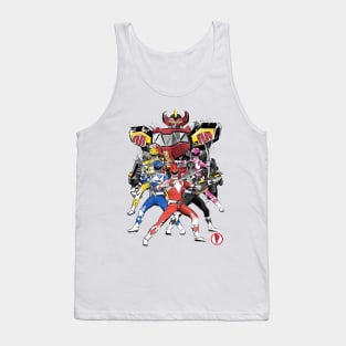 Power Rangers sumi e Tank Top